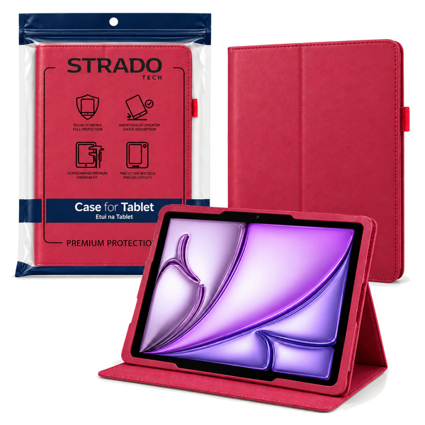 Etui do Apple iPad Air 11 M4 M3 M2 2026/ 25/ 24 gen. 8/7 z klapką - różowe