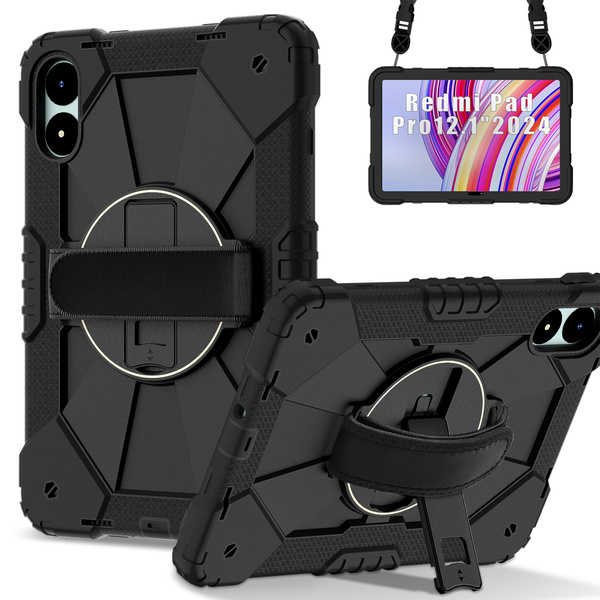 Etui Shockproof do Xiaomi Redmi Pad Pro 12.1 2024 / Poco Pad 12.1 / Xiaomi Redmi Pad Pro 12.1, czarne - ochronne