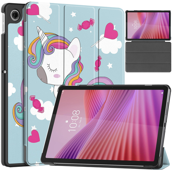 Etui Graficzne do Lenovo Tab 10.1 2025 z klapką - ochronne z podstawką