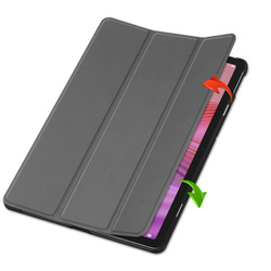 Etui Smart do Lenovo Tab 10.1 2025 z klapką / Lenovo Tab, szare - ochronne z podstawką