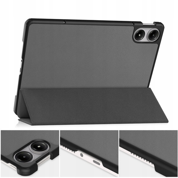 Etui z uchwytem na rysik do Redmi Pad 2 11 2025, ochronne, szare