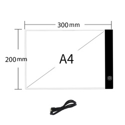Deska kreślarska podświetlana LED A4 Tablica tablet graficzny kalka
