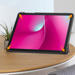 Etui Smart do T-Mobile T Tablet 2 10.1 5G 2025 z klapką, różowe złoto - ochronne z podstawką