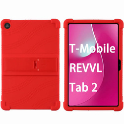 Etui Armor do T-Mobile T Tablet 2 10.1 5G 2025 pancerne, czerwone - ochronne z podstawką