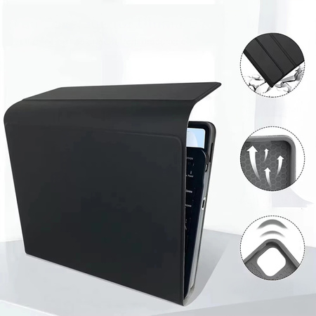Etui z klawiaturą do Xiaomi Pad 7 / Pad 7 Pro 11.2 na rysik / Xiaomi Pad 7 Pro, czarne - ochronne z podstawką