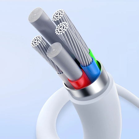 Kabel Baseus Superior Series ll USB-C 30W 480Mb / s 1m, biały