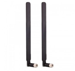 2x LTE antenna black for Huawei B593 E5186 B525 - set to improve coverage and signal quality