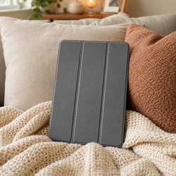 Etui Smart do Lenovo Tab One 8.7 2025 TB305FU TB305XU, ochronne z podstawką - szare