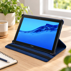 Etui z klapką do Huawei MediaPad T5 10 10.1 obrotowa podstawka ochronne