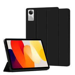 Etui Smart do Xiaomi Redmi Pad SE 11 2023, czarne - ochronne z podstawką, dostęp do portów i przycisków