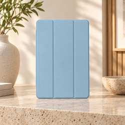 Etui Trifold do Galaxy Tab S10 Lite 10.9/ S10 FE/ S9 FE/ S9/ S8 z miejscem na rysik - niebieskie