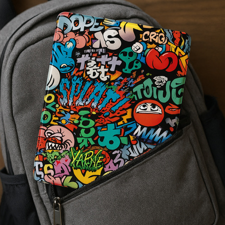 Etui Graficzne pokrowiec z klapką podstawką do Xiaomi Redmi Pad SE 8.7 2024