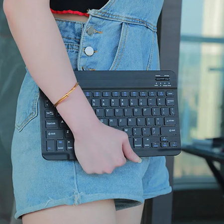 Etui z magnetyczną klawiaturą Bluetooth do Lenovo K11 Plus TB352FU (Czarne)