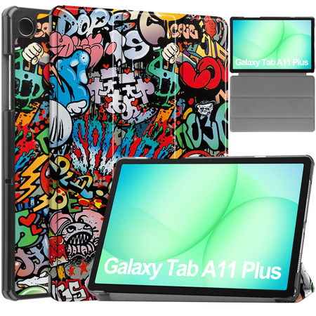 Etui do Samsung Galaxy Tab A11+ Plus 10.9 2025 / A9 Plus - ochronne z podstawką, dostęp do portów i przycisków