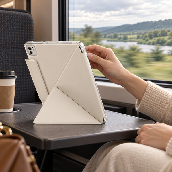 Etui Origami do Apple iPad Air 13 M4 M3 M2 2026/25/24 gen 8/7/6 - białe