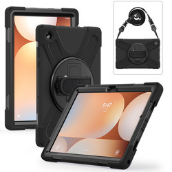 Etui do Samsung Galaxy Tab A11 Plus 10.9 2025 - Pancerne z szybką, uchwytem i paskiem