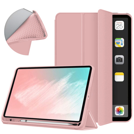 Etui Smart do iPad 10.9 2022 Gen. 10, różowe - ochronne z podstawką, dostęp do portów i przycisków