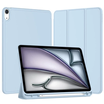 Etui Smart Pencil do iPad Air 11 M3 2025 Gen. 7 / M2 2024 Gen. 6, niebieskie - ochronne z podstawką