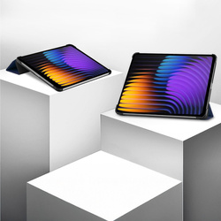 Etui Smart do Xiaomi Pad 7 / Pad 7 Pro 11.2 z klapką / Xiaomi Pad 7 Pro, granatowe - ochronne z podstawką