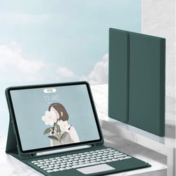 Etui z klawiaturą do Apple iPad Air 11 6 Gen M2 2024 / 7 Gen M3 2025 / iPad Air 11 Gen. 6 A2902, zielone - ochronne