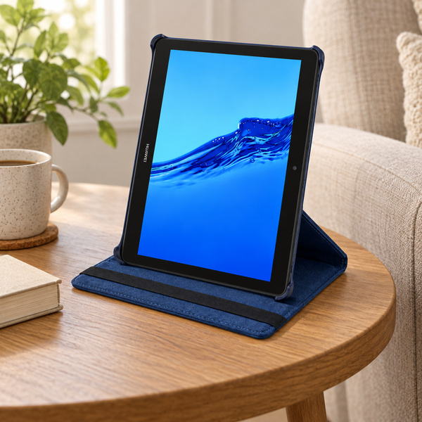 Etui z klapką do Huawei MediaPad T5 10 10.1 obrotowa podstawka ochronne