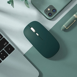 Myszka Bezprzewodowa mysz komputerowa Bluetooth 2.4G Sensor Optyczny, biała