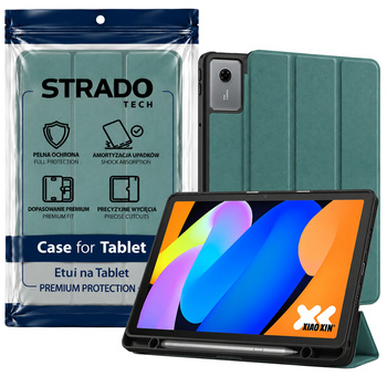 Etui Smart Pencil do Lenovo Idea Tab 11" z miejscem na rysik - zielone