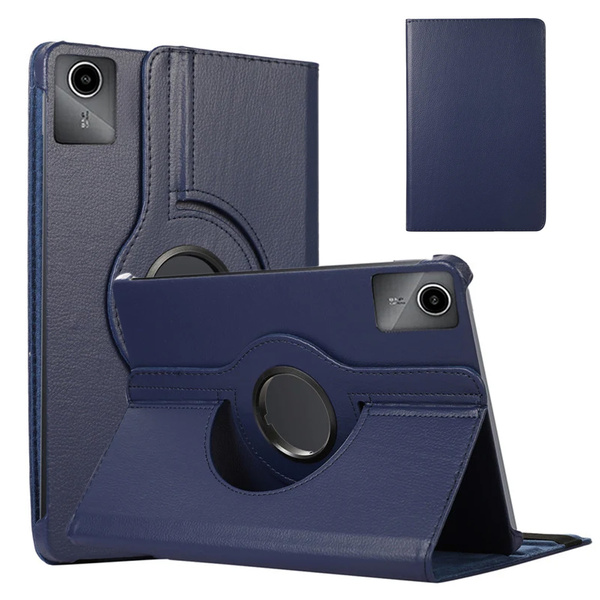 Etui Obrotowe 360 do Lenovo Tab M11 10.95, granatowe - ochronne z podstawką, dostęp do portów i przycisków