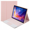 Etui z klawiaturą Bluetooth do Redmi Pad 2 11 2025, różowe - ochronne z podstawką, dostęp do portów i przycisków