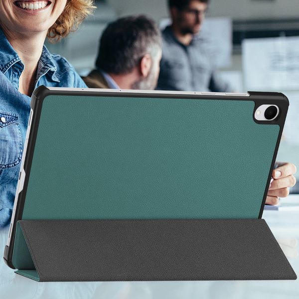 Etui Smart do Samsung Galaxy Tab S11 11 SM SMX736 z klapką, zielone - ochronne z podstawką