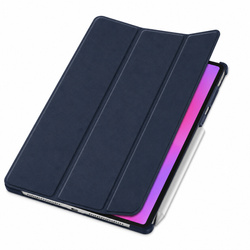 Etui Smart do Lenovo Yoga Tab Plus 12.7 2025 z klapką i podstawką - granatowe