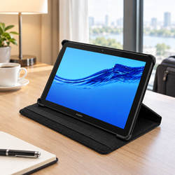 Etui z klapką do Huawei MediaPad T5 10 10.1 obrotowa podstawka ochronne