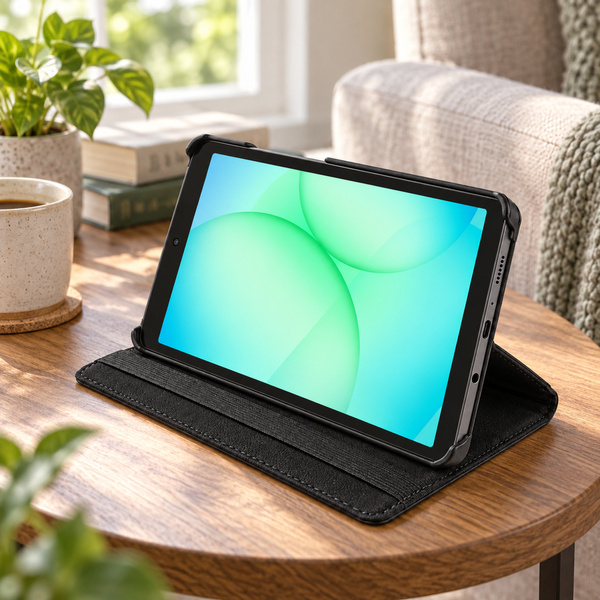 Etui obrotowe do Samsung Galaxy Tab A11 X135/ X133 A9 SM-X115/X110 - czarne