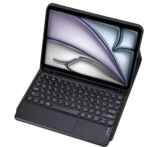 Etui z klawiaturą do Apple iPad Air 11 6 Gen M2 2024 / 7 Gen M3 2025 / iPad Air 11 Gen. 6 A2902, czarne - ochronne