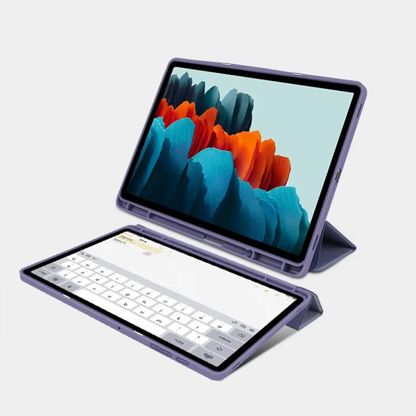 Etui Smart z uchwytem na rysik do Samsung Galaxy Tab S9 / S9 S10, fioletowe - ochronne z podstawką