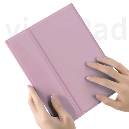 Etui z klawiaturą do iPad Pro 11 Gen 5 M4 2024 / A2836 A2837 A300, różowe - ochronne z podstawką
