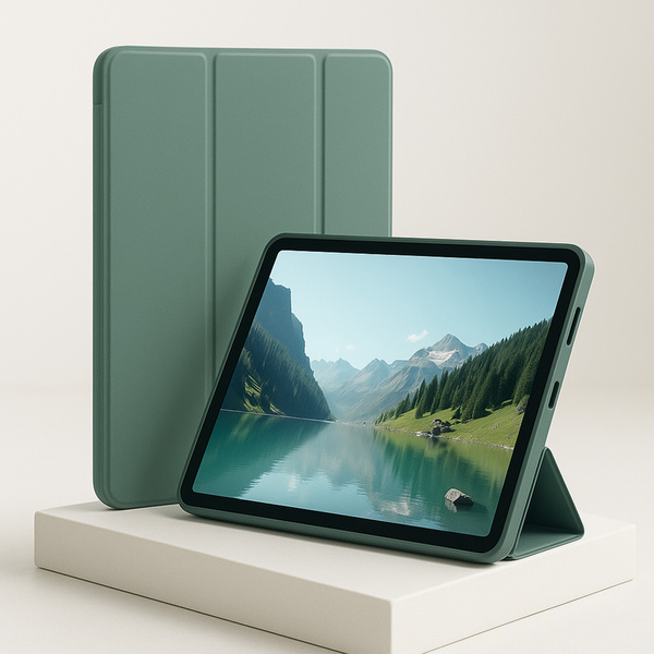 Etui Smart z magnetyczną z klapką do Xiaomi Redmi Pad SE 8.7 2024, zielone - ochronne z podstawką