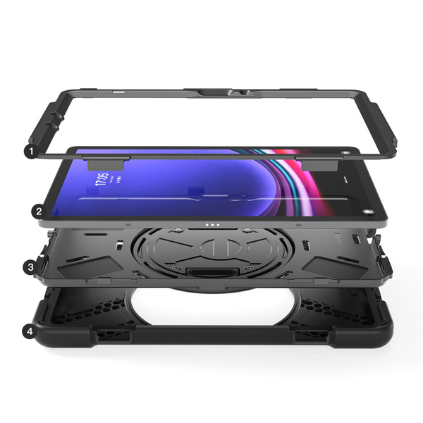 Etui pancerne Shockproof z uchwytem do Samsung Galaxy Tab S9 / S9 S10 / S7 - ochronne