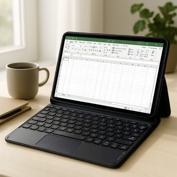 Etui z klawiaturą do Lenovo Tab Plus 11.5 - ochronne z podstawką, dostęp do portów i przycisków