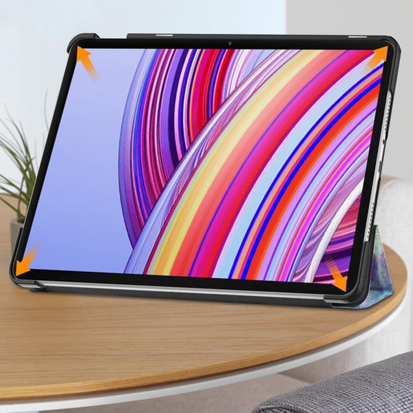Etui Graficzne do Xiaomi Redmi Pad Pro 12.1 2024 / Poco Pad 12.1 z klapką - ochronne z podstawką