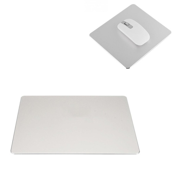 Aluminiowa podkładka pod myszkę do komputera Apple antypoślizgowa cienka, srebrny