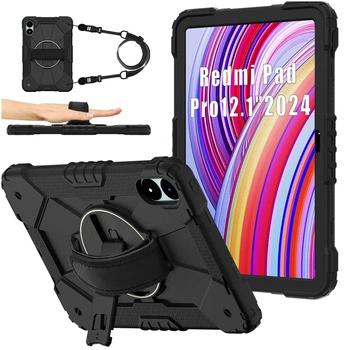 Etui Shockproof do Xiaomi Redmi Pad Pro 12.1 2024 / Poco Pad 12.1 / Xiaomi Redmi Pad Pro 12.1, czarne - ochronne