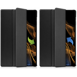 Etui Smart do Galaxy Tab S9 Ultra / S10 Ultra 14.6 X910 X916 X926, czarne - ochronne z podstawką