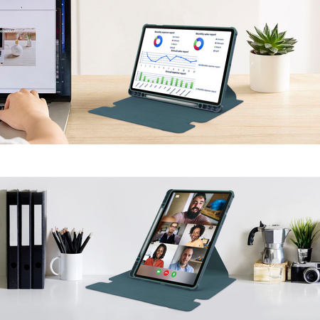 Etui 360 z klawiaturą do Samsung Galaxy Tab S9 / S10 FE 10.9 na Rysik / Samsung Galaxy Tab S10 - ochronne