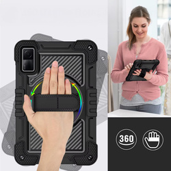 Etui pancerne z uchwytem Shockproof do Xiaomi Redmi Pad SE 2023 11 / Redmi Pad SE 11, czarne - ochronne