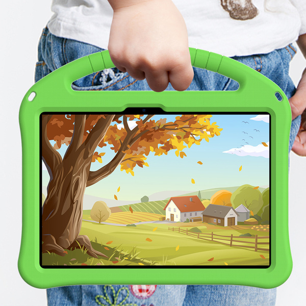 Etui FunColor do Xiaomi Pad 7 / Pad 7 Pro 11.2 pancerne / Xiaomi Pad 7 Pro, zielone - ochronne z podstawką
