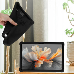 Etui Armor do Lenovo Yoga Tab Plus 12.7 2025, czarne - ochronne z podstawką, dostęp do portów i przycisków
