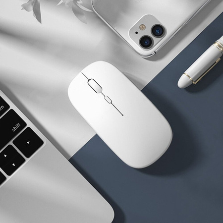 Myszka Bezprzewodowa mysz komputerowa Bluetooth 2.4G Sensor Optyczny, zielona