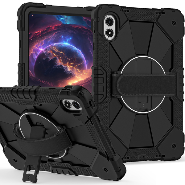 Etui pancerne z uchwytem do Redmi Pad Pro 2 12.1" 2025/ Pad Pro 2024/ Poco Pad M1, czarne