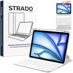 Etui z klawiaturą 360 do iPad Air 11 M4/ M3/ M2 2026/ 25/ 24 ochronne szare